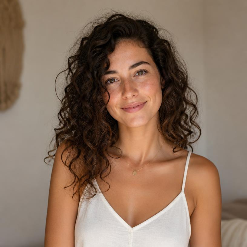 Modèle d'influenceur IA Lina — Naturelle & bien-être